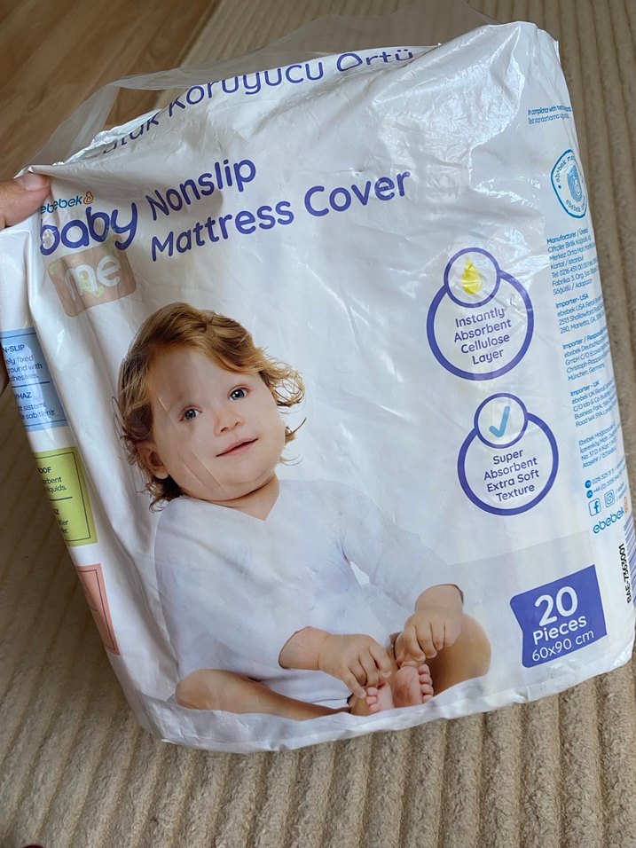 Renkli Desenli bebek alt açma örtüsü - Görsel 3