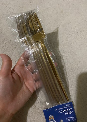 Beden Gold Renkli Çatal ve Kaşık Seti