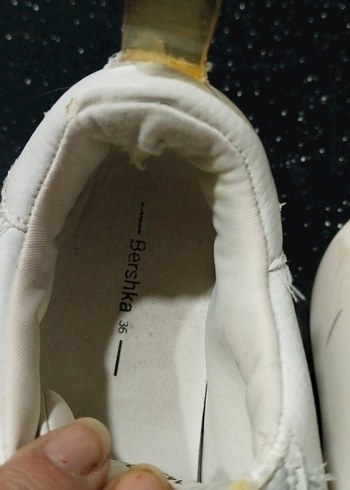 Beyaz Bağcıklı Platform Spor Ayakkabı - Görsel 4