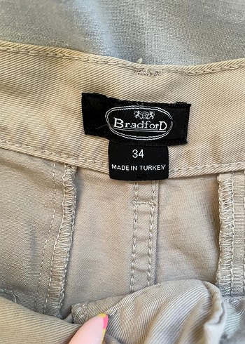 Bej Regular Fit Midi Erkek Şort - Görsel 3