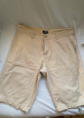 Bej Regular Fit Midi Erkek Şort - Görsel 4