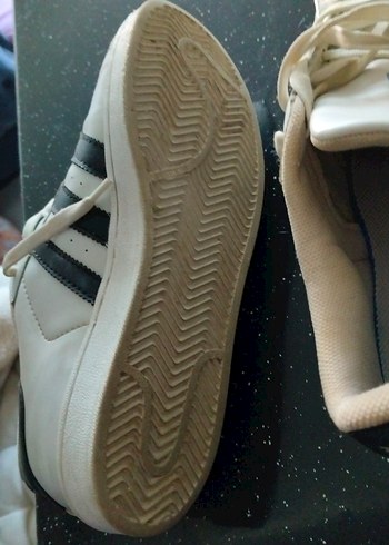 Adidas Beyaz Bağcıklı erkek Spor Ayakkabısı - Görsel 6