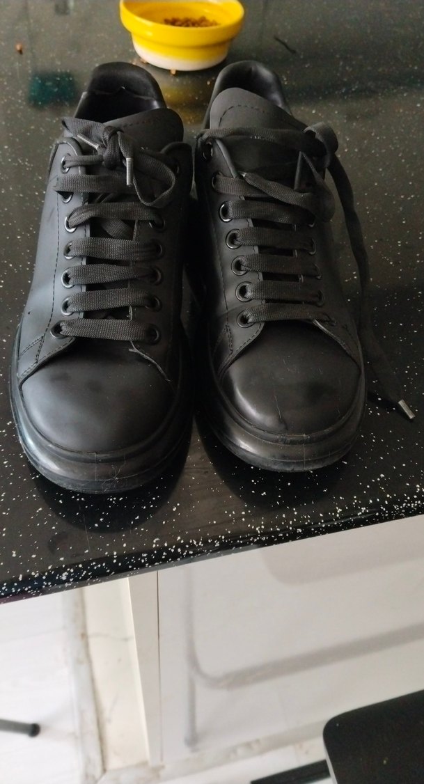 Alexander McQueen Siyah Parlak Erkek Spor Ayakkabı - Görsel 2