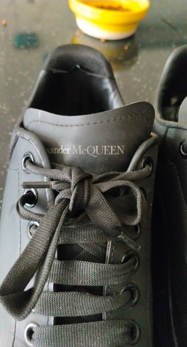 Alexander McQueen Siyah Parlak Erkek Spor Ayakkabı - Görsel 3