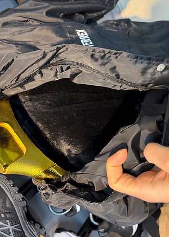 Erkek Siyah Uzun Fermuarlı Yağmurluk - Görsel 2