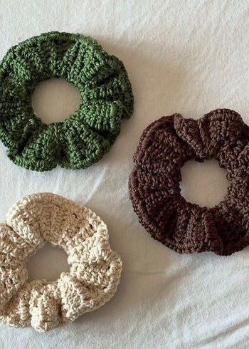 Renkli Örgü Elastik Saç Tokaları - Görsel 2