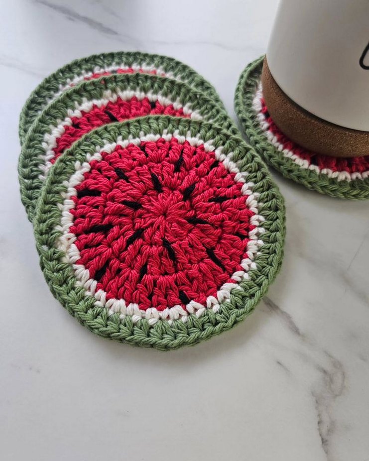 El Yapımı Bohem İçecek Altlıkları Seti - Görsel 4