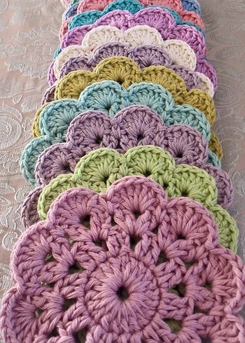 El Yapımı Bohem Örgü Bardak Altlıkları - Görsel 2