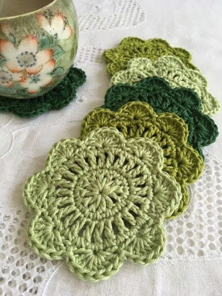 El Yapımı Bohem Örgü Bardak Altlıkları - Görsel 3