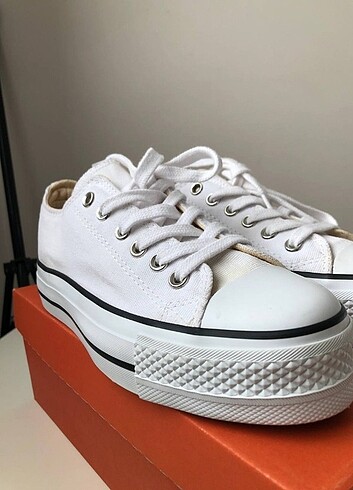 39 Beden Converse lift platform taban beyaz 