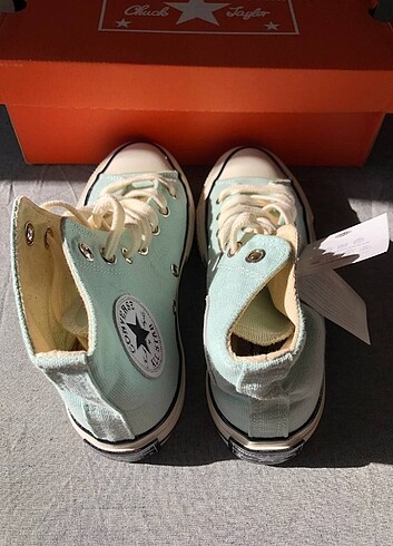 38 Beden turkuaz Renk Converse Chuck70 Mint