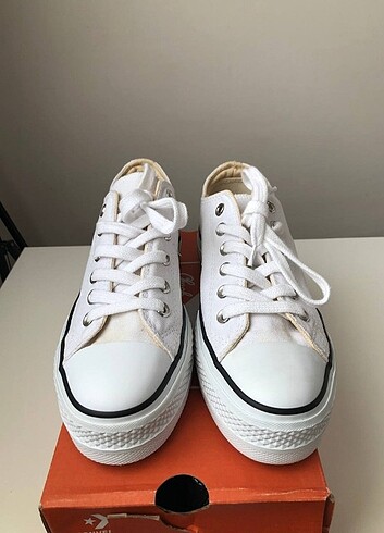 40 Beden beyaz Renk Converse lift platform 