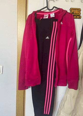 Pembe Fermuarlı Kadın Eşofman Takımı