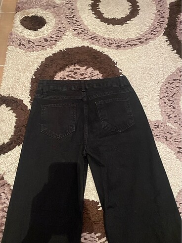 38 Beden Bol paça siyah pantolon