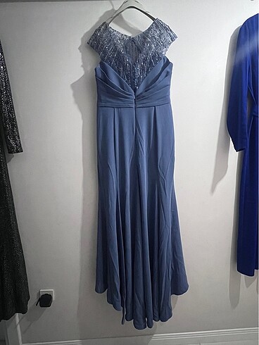 Mavi Abiye Elbise - Görsel 8