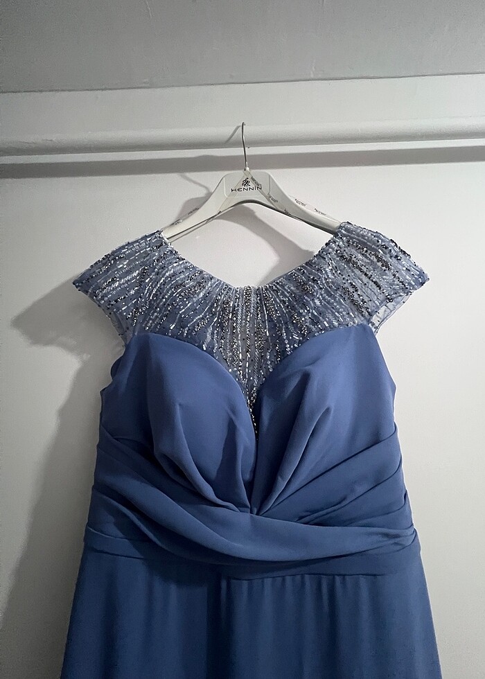 Mavi Abiye Elbise - Görsel 2