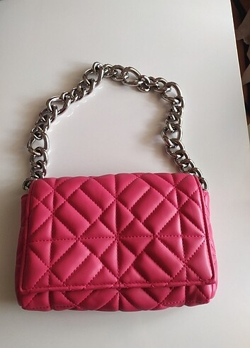 ZARA Pembe kol çantası