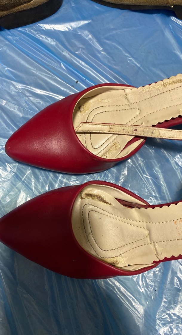 Kırmızı Tokalı Kadın Topuklu Ayakkabı - Görsel 4