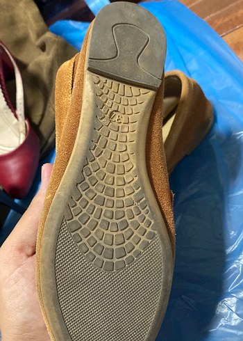 Kahverengi Süet Kadın Loafer Ayakkabı - Görsel 5