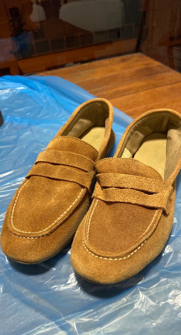 Kahverengi Süet Kadın Loafer Ayakkabı - Görsel 4