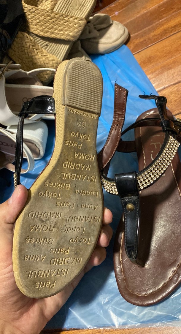 Kahverengi Kadın Sandalet - Görsel 4