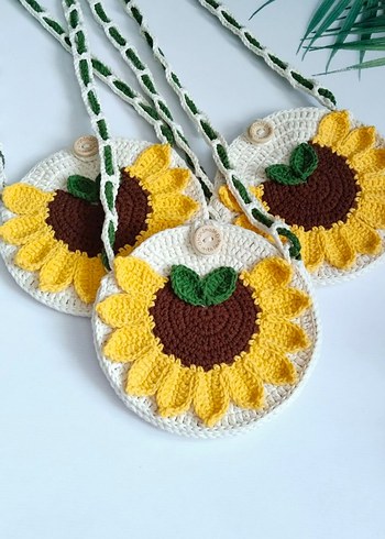 Renkli Çiçek Desenli Dantel Bohem Çanta - Görsel 3