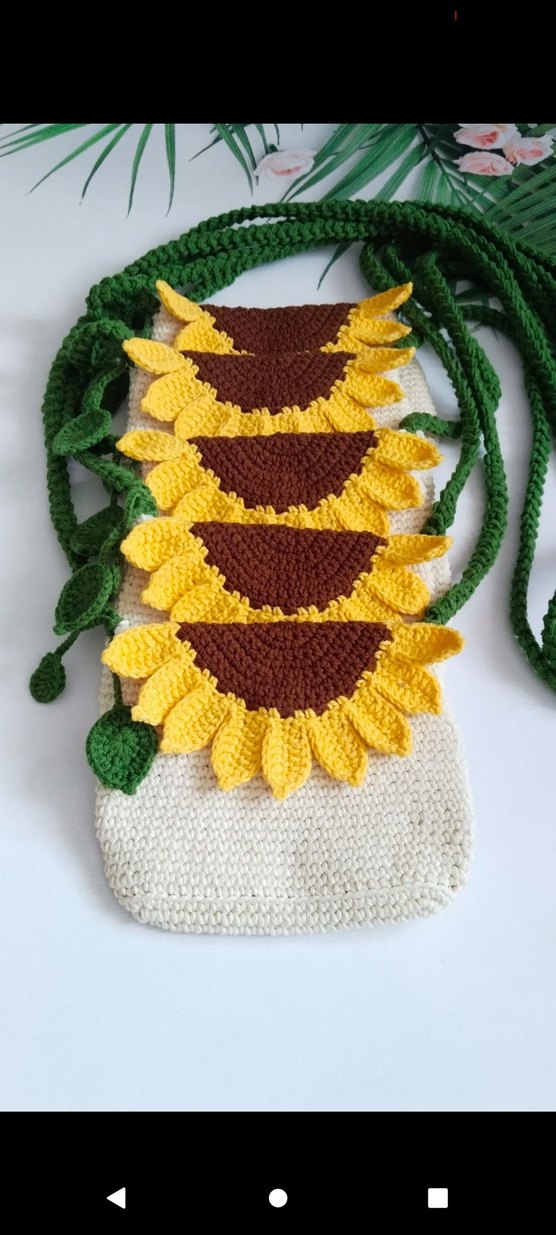 Renkli Çiçek Desenli Dantel Bohem Çanta - Görsel 4