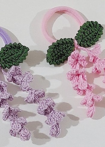 en güzel lastikli örgü tokalar sarmaşık tokalar - Görsel 4