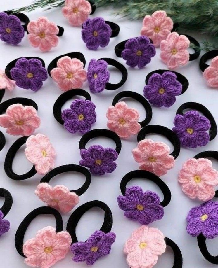 en güzel lastikli örgü tokalar sarmaşık tokalar - Görsel 5