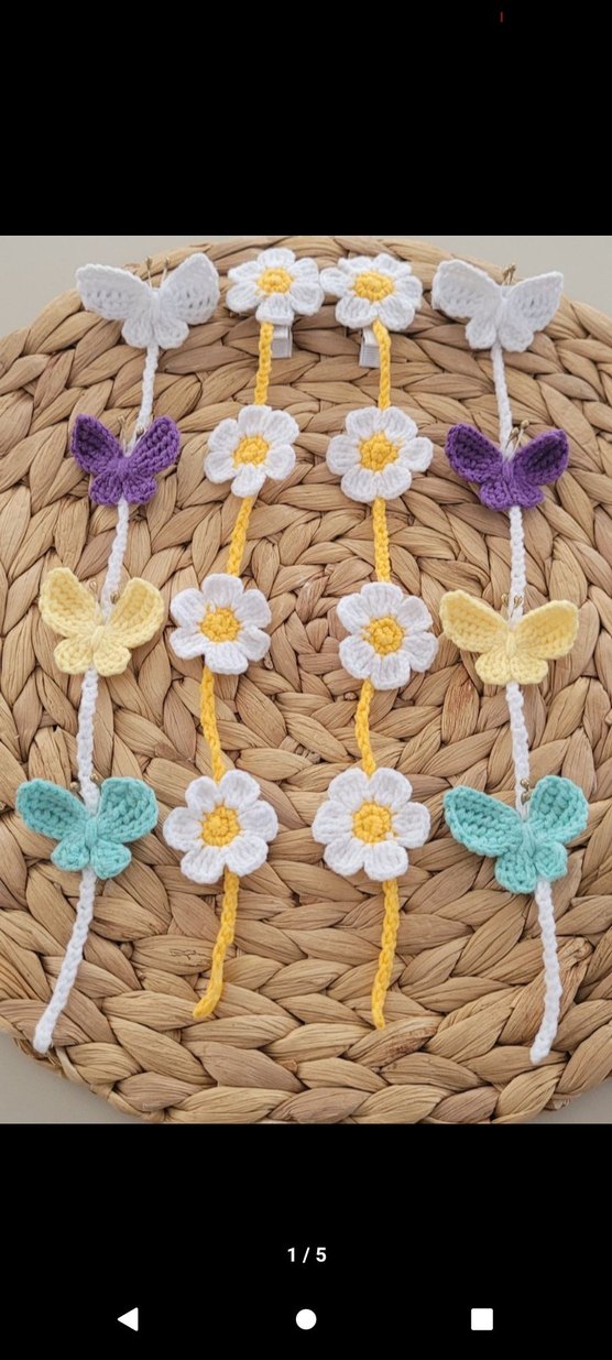 en güzel lastikli örgü tokalar sarmaşık tokalar - Görsel 3