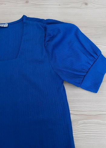 36 Beden Mavi Kısa Kollu Kadın tshirt