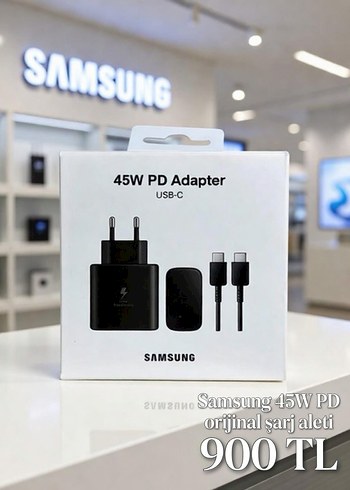 Samsung 45w Usb C Hizli Sarj Adaptoru