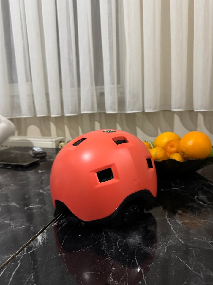 Kırmızı Biker Motosiklet Kaskı - Görsel 2