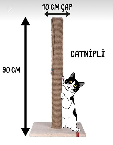Kedi tırmalama tahtası 90cm