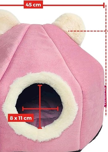 Pembe Yumuşak Kedi Evi - Görsel 2