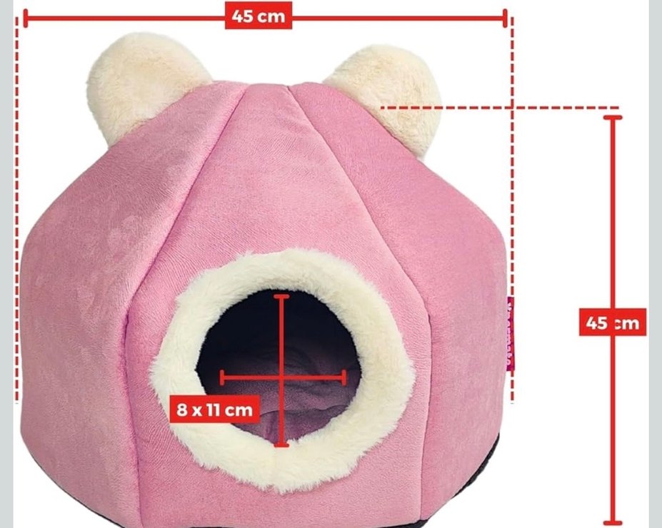 Pembe Yumuşak Kedi Evi - Görsel 2