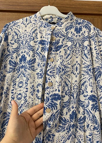 Mavi Bohem Uzun Kadın Elbise - Görsel 4