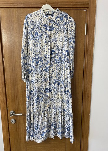 Mavi Bohem Uzun Kadın Elbise - Görsel 5