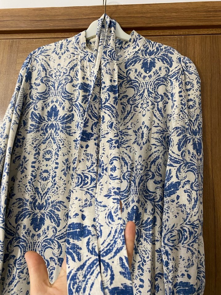 Mavi Bohem Uzun Kadın Elbise - Görsel 2