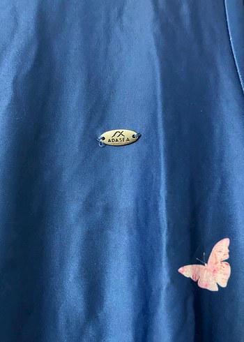 Mavi Drapeli Uzun Kollu Haşema - Görsel 9