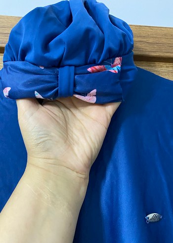 Mavi Drapeli Uzun Kollu Haşema - Görsel 10