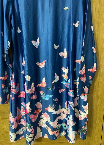 Mavi Drapeli Uzun Kollu Haşema - Görsel 8