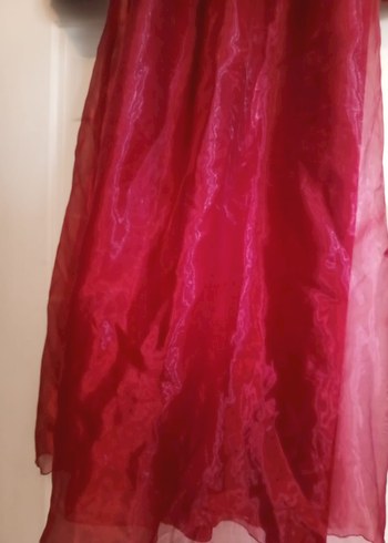 Bordo Uzun Kollu Vintage Kadın Abiye - Görsel 8