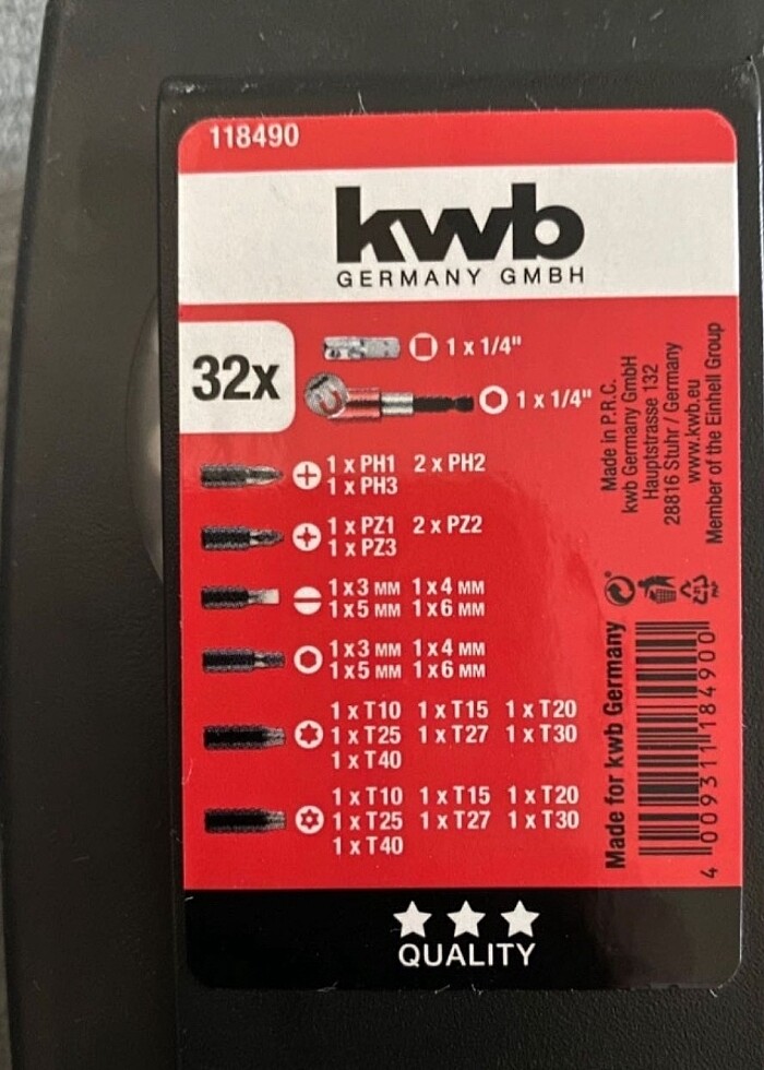 32 parça profesyonel matkap ucu seti - Görsel 4