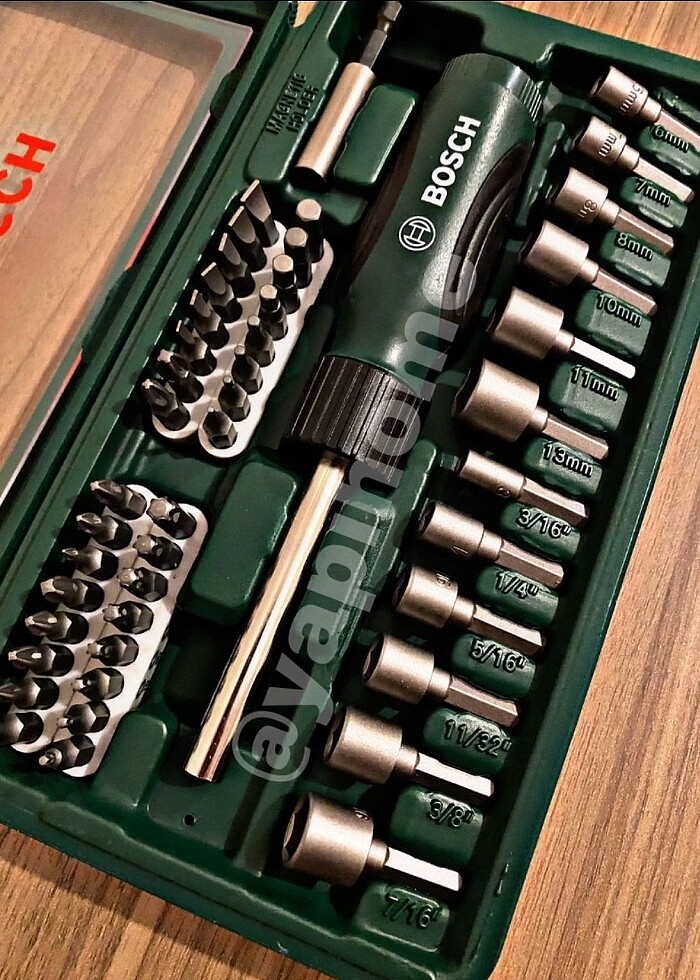 BOSCH cırcır tornavida set matkap uyumlu - Görsel 3