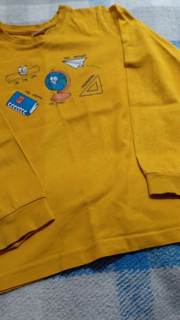 Sarı Baskılı Erkek Çocuk PenyeSweatshirt - Görsel 3