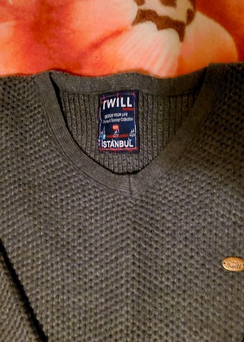 Gri Erkek Triko Yün Kazak - Görsel 3