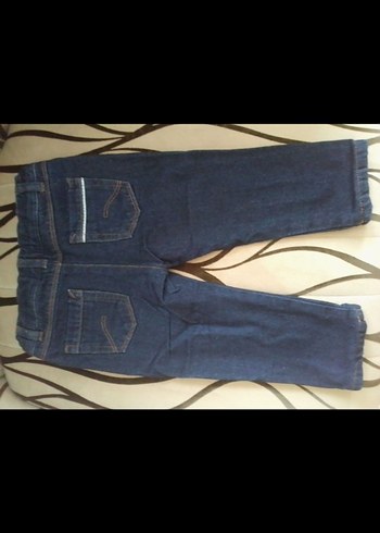 Erkek Çocuk Koyu Mavi Denim Pantolon - Görsel 2