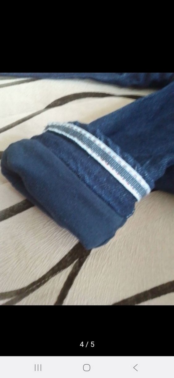 Erkek Çocuk Koyu Mavi Denim Pantolon - Görsel 4