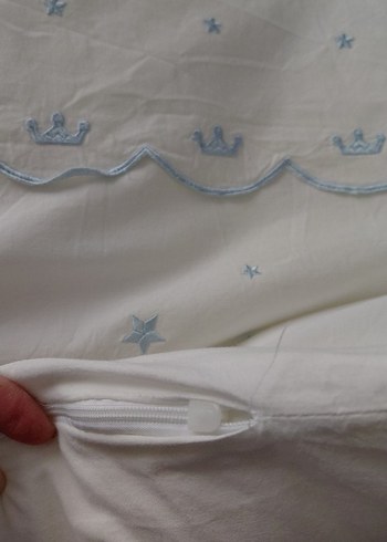 Nakışlı Mavi Beşik Korumalığı - Görsel 6